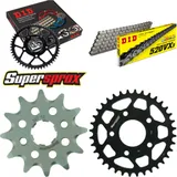 Chain Kit - Steel - for: HONDA NSR125 80km/h Version 1 94-97 12-36-110 DID520VX3 rivet