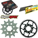 Kettensatz Stahl für: HONDA VT125 C Shadow 80km/h BOE 99-08 12-41-110 DID520 Clip