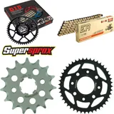 Kettensatz Stahl für: HONDA CBZ125 F - 15-44-128 DID428NZ(G&B) Clip