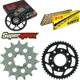Chain Kit - Steel - for: HONDA CBZ125 F - 15-44-128 DID428VX(G&B) endless