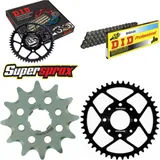 Chain Kit - Steel - for: HONDA XL125 V Varadero 80 km/h BOE 12-44-110 DID520 Clip