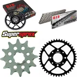 Chain Kit - Steel - for: HONDA XL125 V Varadero 80 km/h BOE 12-44-110 DID520ZVM-X endless