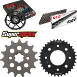 Kettensatz Stahl für: HONDA MSX125 Grom 13-15 15-34-106 DID420V Clip Kettensatz Stahl für: HONDA MSX125 Grom 13-15 15-34-106 DID420V Clip