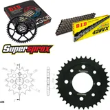 Chain Kit - Steel - for: HONDA CG125 W-E 98-99 15-36-112 DID428VX endless