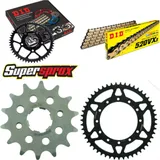 Kettensatz Stahl für: HONDA CL250 SC 82-83 14-51-106 DID520VX3(G&B) Niet