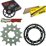 Kettensatz Stahl für: HONDA CB250 RSC [6 x Ø8.5mm] 85-> 14-44-098 DID520VX3(G&B) Niet