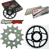 Kettensatz Stahl für: HONDA CB250 RSA [4 x Ø10.5mm] 80-84 14-44-098 DID520ZVM-X(S&S) Niet