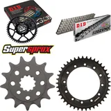 Kettensatz Stahl für: HONDA NX250 88-93 13-41-102 DID520ZVM-X Niet