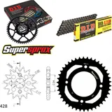 Kettensatz Stahl für: HONDA CBF125 09-15 16-42-118 DID428D Clip