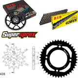 Chain Kit - Steel - for: HONDA CBF125 09-15 16-42-118 DID428VX Clip
