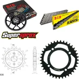 Kettensatz Stahl für: HONDA CB550 F 75-78 17-37-100 DID530VX3 Niet