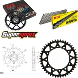 Kettensatz Stahl für: HONDA NX650 Dominator 88-88 15-45-108 DID520VX3 Niet