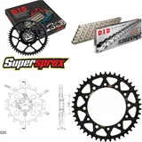 Kettensatz Stahl für: HONDA NX650 Dominator 88-88 15-45-108 DID520ZVM-X(S&S) Niet