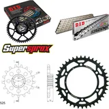Kettensatz Stahl für: HONDA VFR750 R 88-93 17-40-108 DID525ZVM-X(S&S) Niet