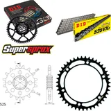 Chain Kit - Steel - for: HONDA VFR800F ABS 14-/VFR800 X Crossr 16-43-110 DID525VX3 rivet