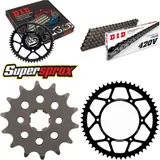 Kettensatz Stahl für: DERBI GPR50 Nude 04-05/GPR50 Racing 0 14-53-132 DID420V Clip