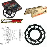 Kettensatz Stahl für: DERBI Senda R DRD Racing 50 06-06/Sen 11-53-130 DID420NZ3(G&B) Clip