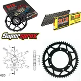 Kettensatz Stahl für: DERBI Senda R DRD Pro 50 06-07/Senda 11-53-132 DID420D Clip