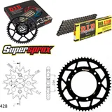 Chain Kit - Steel - for: DERBI Senda 125 R /Baja 04-14 17-54-142 DID428D Clip