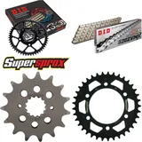 Kettensatz Stahl für: DUCATI 851 SP 91-91/900 FE 98-98/900 15-37-098 DID520ZVM-X(S&S) Niet