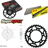 Kettensatz Stahl für: DUCATI 907 i.e. 92-92 15-40-108 DID520VX3 Niet