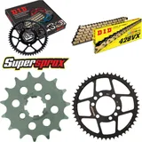Kettensatz Stahl für: YAMAHA DT80 LC2 85-94 15-51-126 DID428VX(G&B) Endlos