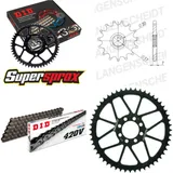 Kettensatz Stahl für: MBK/YA X-Limit 50 [8 x Ø8.5] 97-01/DT 12-52-128 DID420V Clip