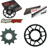 Kettensatz Stahl PEUG/YAM XP6 Enduro /Track 50 07-08/D 11-62-134 DID420V Clip