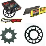 Kettensatz Stahl PEUG/YAM XP6 Supermoto Top Road 50 07 11-58-132 DID420D Clip