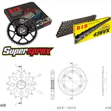 Kettensatz Stahl für: YAMAHA TZR125 /R [J] 80km/h 93-99 15-46-140 DID428VX Clip