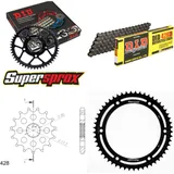 Kettensatz Stahl für: YAMAHA TDR125 89-92 16-53-136 DID428D Clip