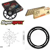 Chain Kit - Steel - for: YAMAHA TDR125 89-92 16-53-136 DID428NZ(G&B) Clip