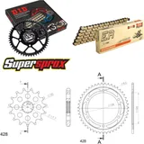 Kettensatz Stahl für: YAMAHA TZR125 /R [IT] 80km/h 93-99 13-47-136 DID428NZ(G&B) Clip