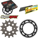Kettensatz Stahl für: YAMAHA WR250 89-90/WR250 97-97/WR250 14-49-114 DID520 Clip
