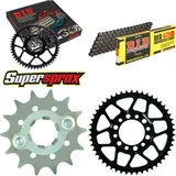 Kettensatz Stahl für: YAMAHA TW125 99-01/TW200 95-15 14-50-122 DID428D Clip
