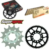 Kettensatz Stahl für: YAMAHA TW125 99-01/TW200 95-15 14-50-122 DID428NZ(G&B) Clip