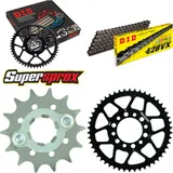 Chain Kit - Steel - for: YAMAHA TW125 99-01/TW200 95-15 14-50-122 DID428VX Clip