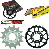 Chain Kit - Steel - for: YAMAHA TW125 02-03 14-51-126 DID428VX(G&B) rivet Chain Kit - Steel - for: YAMAHA TW125 02-03 14-51-126 DID428VX(G&B) rivet