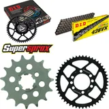 Kettensatz Stahl für: YAMAHA DT175 MX 78-82 15-49-120 DID428VX Clip