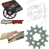 Kettensatz Stahl für: YAMAHA XV125 Virago 97-99 13-47-114 DID520ZVM-X(G&G) Niet