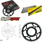 Kettensatz Stahl für: YAMAHA XS250 77-80 15-39-106 DID530VX3 Endlos