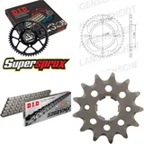 Kettensatz Stahl für: YAMAHA YFM350 X Warrior 4 x Ø10.5 8 13-40-100 DID520ZVM-X Niet