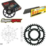 Kettensatz Stahl für: YAMAHA XS400 SE 80-83 16-36-102 DID530NZ Clip