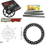 Chain Kit - Steel - for: YAMAHA XT500 76-89 16-42-100 DID520NZ Clip