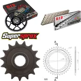 Kettensatz Stahl für: YAMAHA SRX600 87-90 15-37-104 DID520ZVM-X(S&S) Niet