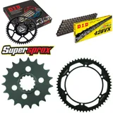Kettensatz Stahl für: YAMAHA SR400 14-15 19-56-130 DID428VX Clip