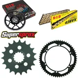Kettensatz Stahl für: YAMAHA SR400 14-15 19-56-130 DID428VX(G&B) Clip