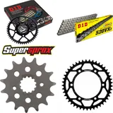 Kettensatz Stahl für: YAMAHA XT660 R 04-15/XT660 X Supermot 15-45-110 DID520VX3 Endlos Kettensatz Stahl für: YAMAHA XT660 R 04-15/XT660 X Supermot 15-45-110 DID520VX3 Endlos
