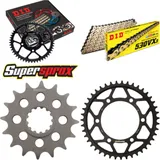 Kettensatz Stahl für: YAMAHA YZF1000 R1 98-03 16-43-114 DID530VX3(G&B) Niet