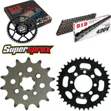 Kettensatz Stahl für: KAWASAKI KLX110 02-02 14-37-088 DID420V Clip Kettensatz Stahl für: KAWASAKI KLX110 02-02 14-37-088 DID420V Clip